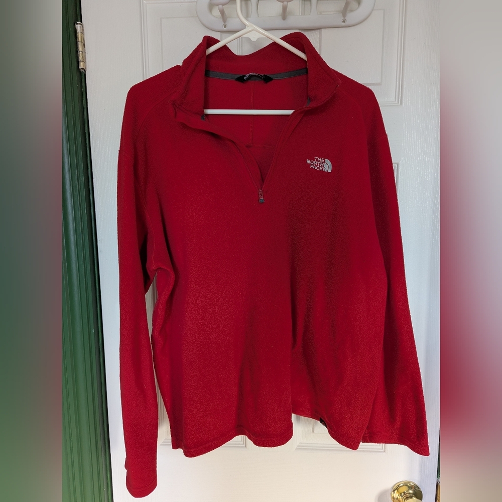 North Face Fleece Lightweight 1/4 Zip Sz LRG